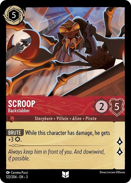 Disney Lorcana - Scroop - Backstabber (122/204) (Into the Inklands)