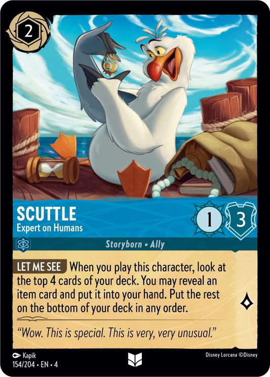 Disney Lorcana - Scuttle - Expert on Humans (154/204) (Ursula's Return)
