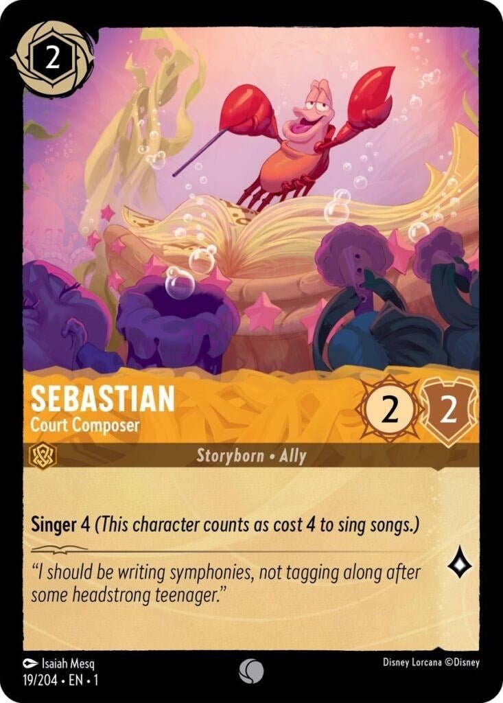 Disney Lorcana - Sebastian - Court Composer (19/204) (The First Chapter)