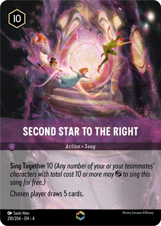 Disney Lorcana - Second Star to the Right (Enchanted) (210/204) (Ursula's Return)