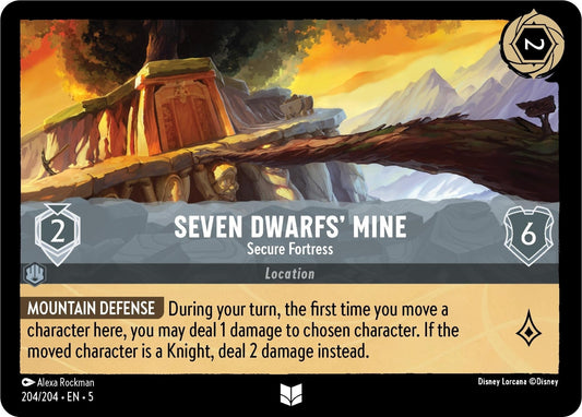 Disney Lorcana - Seven Dwarfs' Mine - Secure Fortress (204/204) (Shimmering Skies)