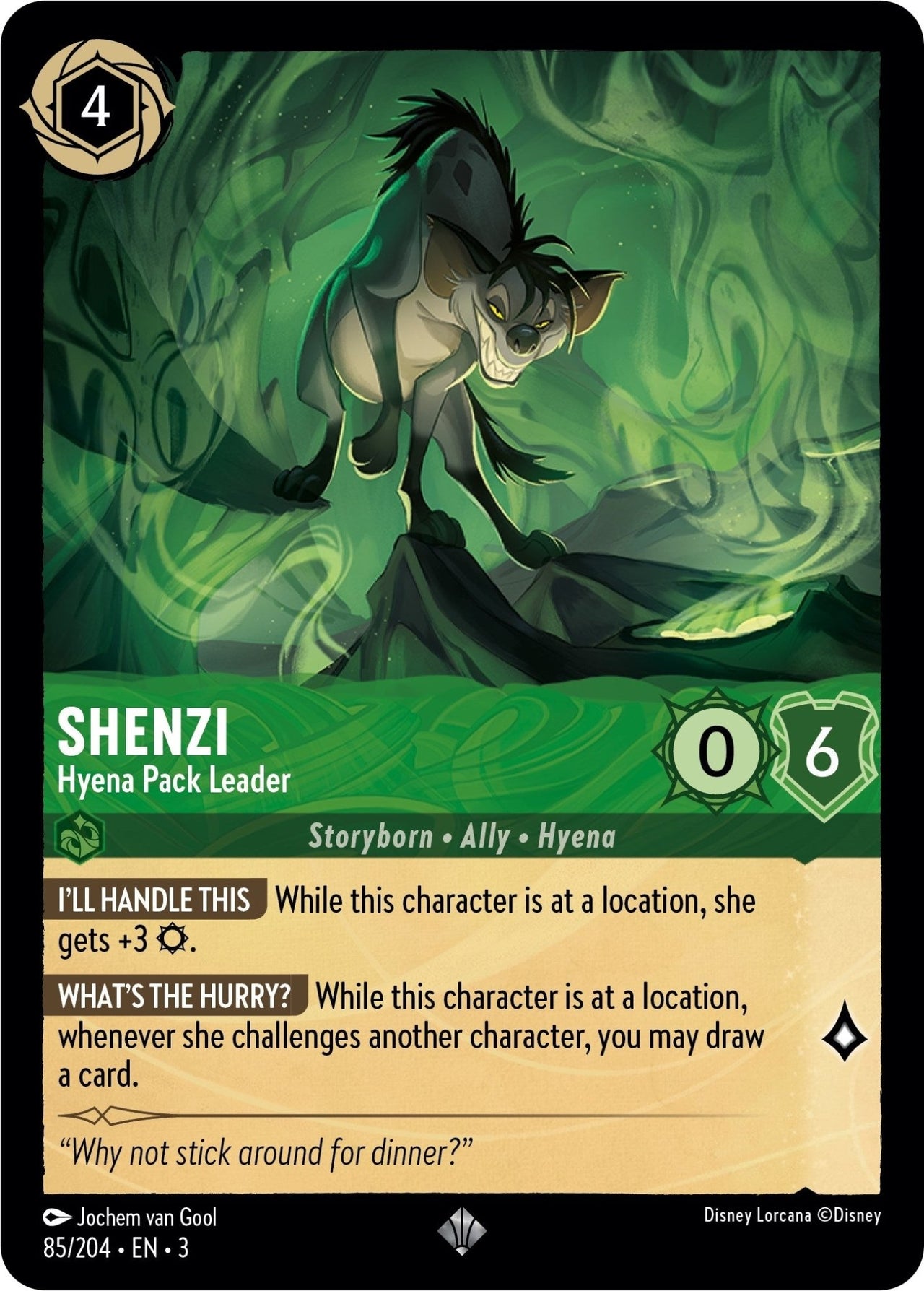 Shenzi - Hyena Pack Leader (85/204) (Into the Inklands) by LAB7 Malta, Europe