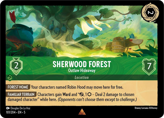 Disney Lorcana - Sherwood Forest - Outlaw Hideaway (101/204) (Shimmering Skies)