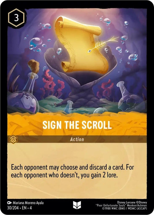 Disney Lorcana - Sign the Scroll (30/204) (Ursula's Return)