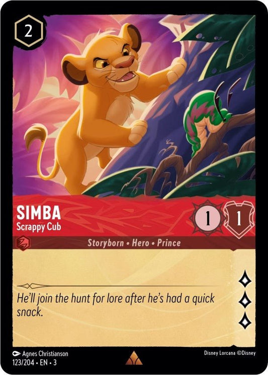 Disney Lorcana - Simba - Scrappy Cub (123/204) (Into the Inklands)