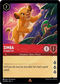 Simba - Scrappy Cub (123/204) (Into the Inklands) by LAB7 Malta, Europe