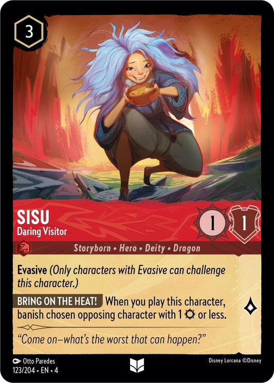 Disney Lorcana - Sisu - Daring Visitor (123/204) (Ursula's Return)