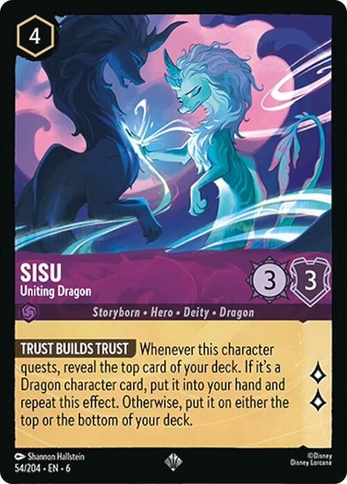 Disney Lorcana - Sisu - Uniting Dragon (54/204) (Azurite Sea)