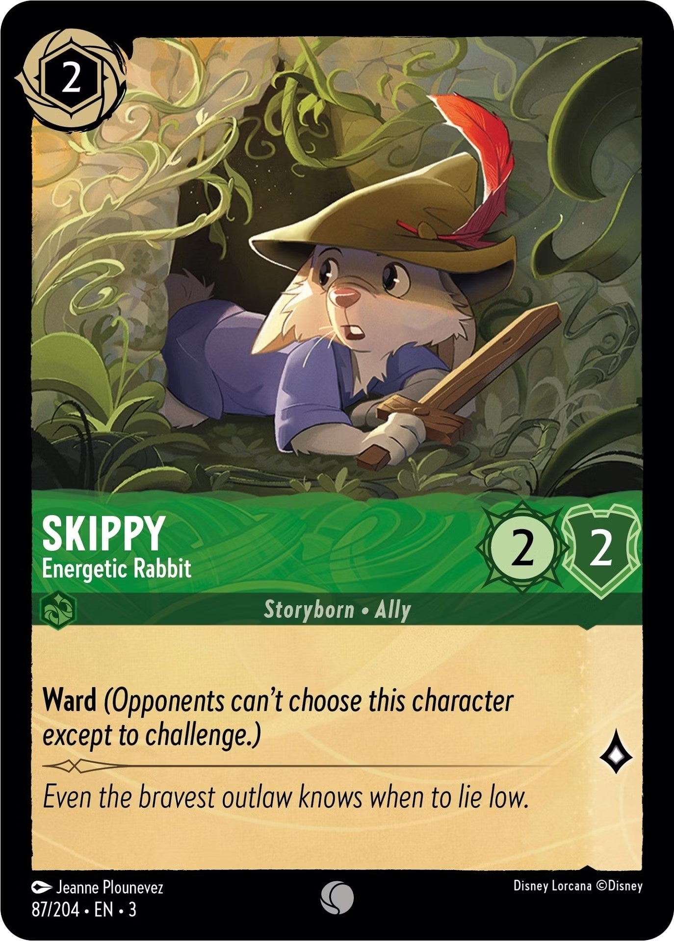 Disney Lorcana - Skippy - Energetic Rabbit (87/204) (Into the Inklands)
