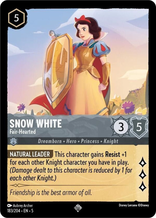 Disney Lorcana - Snow White - Fair - Hearted (183/204) (Shimmering Skies)