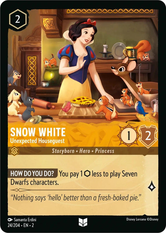 Disney Lorcana - Snow White - Unexpected Houseguest (24/204) (Rise of the Floodborn)