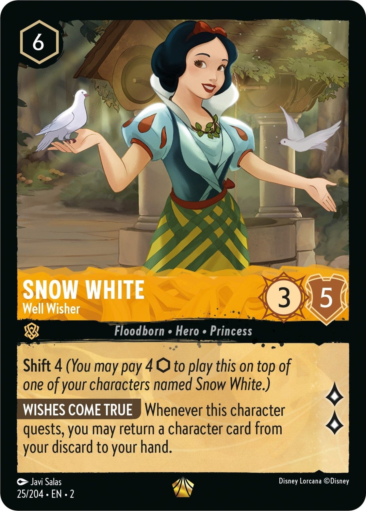 Snow White - Well Wisher (25/204) (Rise of the Floodborn) by LAB7 Malta, Europe