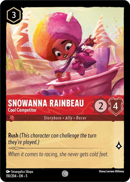 Disney Lorcana - Snowanna Rainbeau - Cool Competitor (110/204) (Shimmering Skies)