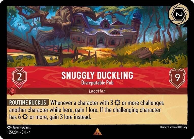 Disney Lorcana - Snuggly Duckling - Disreputable Pub (135/204) (Ursula's Return)