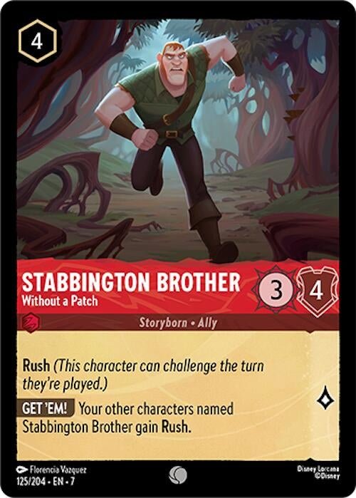 Disney Lorcana - Stabbington Brother - Without a Patch (125/204) (Archazia's Island)