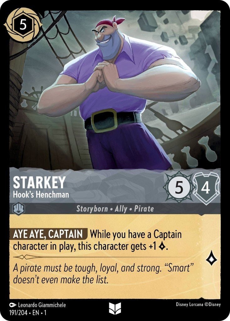 Disney Lorcana - Starkey - Hook's Henchman (191/204) (The First Chapter)