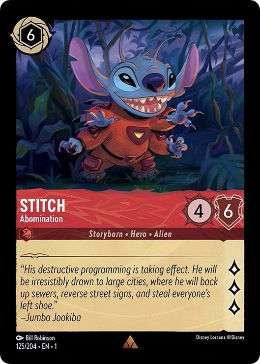 Disney Lorcana - Stitch - Abomination (125/204) (The First Chapter)