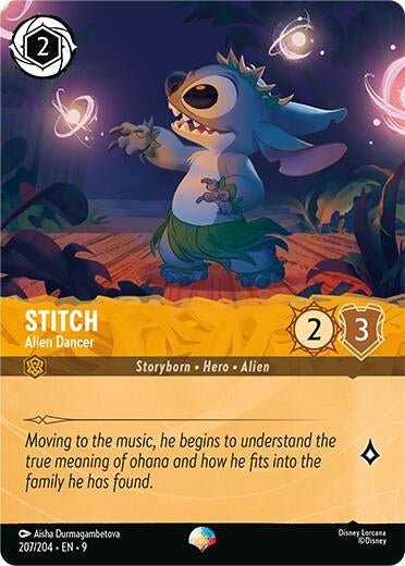 Disney Lorcana - Stitch - Alien Dancer (Epic) (207/204) (Fabled)