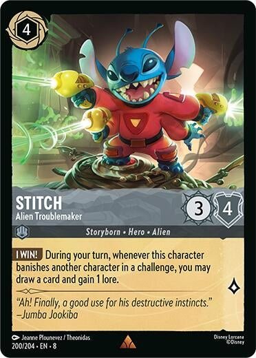 Disney Lorcana - Stitch - Alien Troublemaker (200/204) (Reign of Jafar)