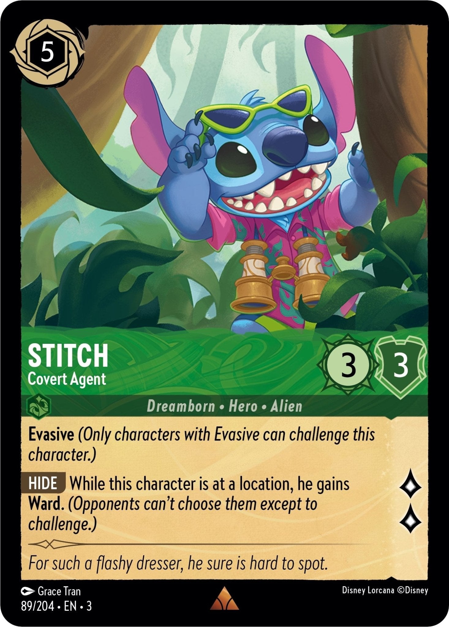 Disney Lorcana - Stitch - Covert Agent (89/204) (Into the Inklands)