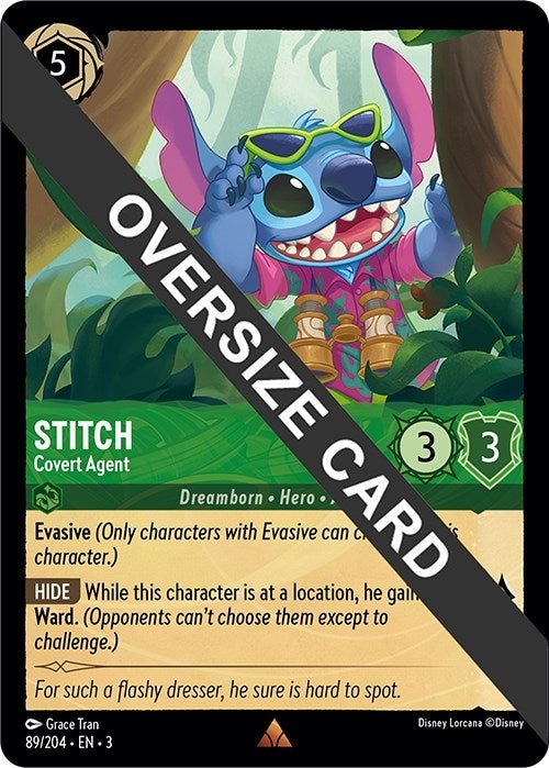 Disney Lorcana - Stitch - Covert Agent (Oversized) (89/204) (Into the Inklands)