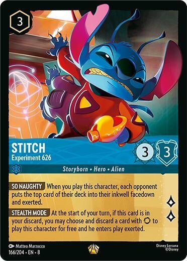 Disney Lorcana - Stitch - Experiment 626 (166/204) (Reign of Jafar)