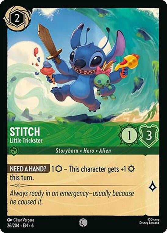 Disney Lorcana - Stitch - Little Trickster (26/204) (Azurite Sea)