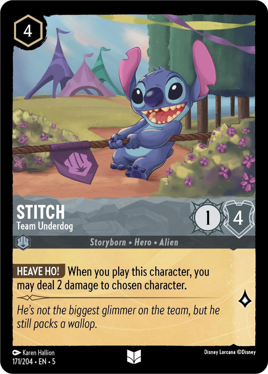 Disney Lorcana - Stitch - Team Underdog (171/204) (Shimmering Skies)