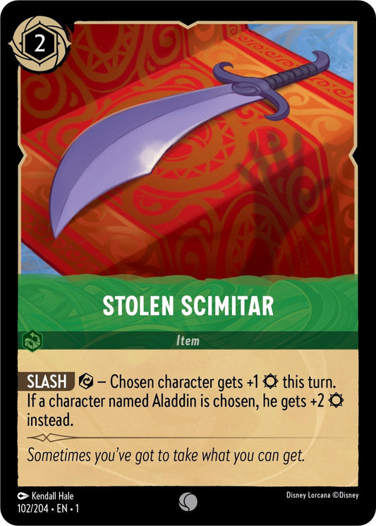 Disney Lorcana - Stolen Scimitar (102/204) (The First Chapter)