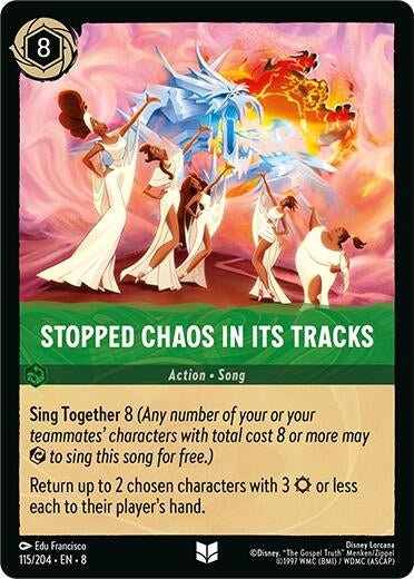 Disney Lorcana - Stopped Chaos in Its tracks (115/204) (Reign of Jafar)