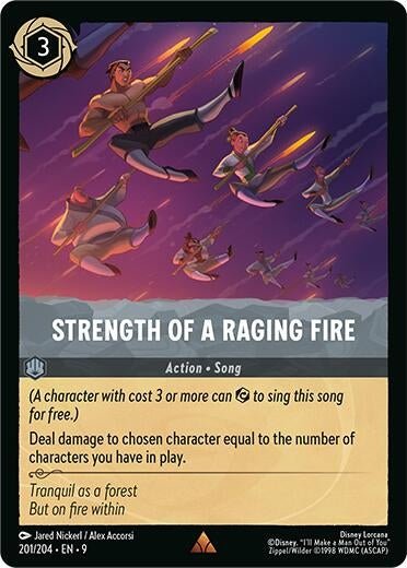 Disney Lorcana - Strength of a Raging Fire (201/204) (Fabled)