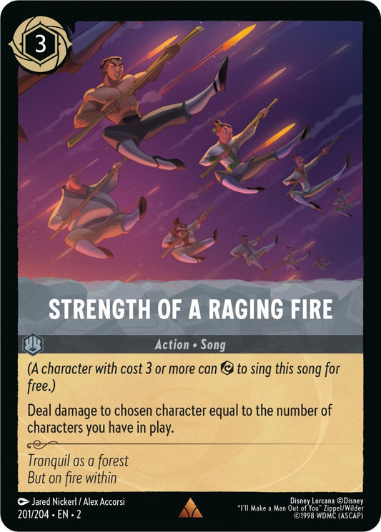 Disney Lorcana - Strength of a Raging Fire (201/204) (Rise of the Floodborn)