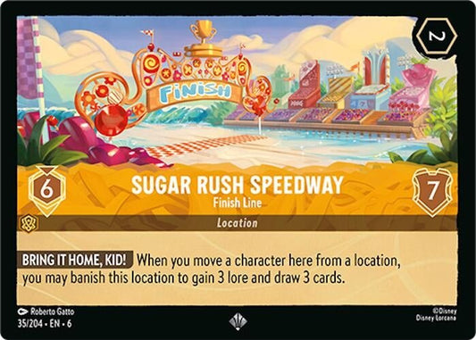 Disney Lorcana - Sugar Rush Speedway - Finish Line (35/204) (Azurite Sea)