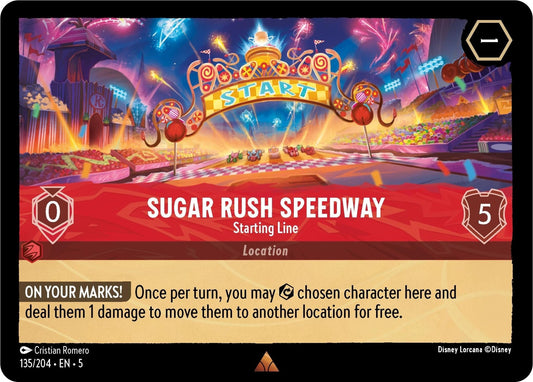 Disney Lorcana - Sugar Rush Speedway - Starting Line (135/204) (Shimmering Skies)