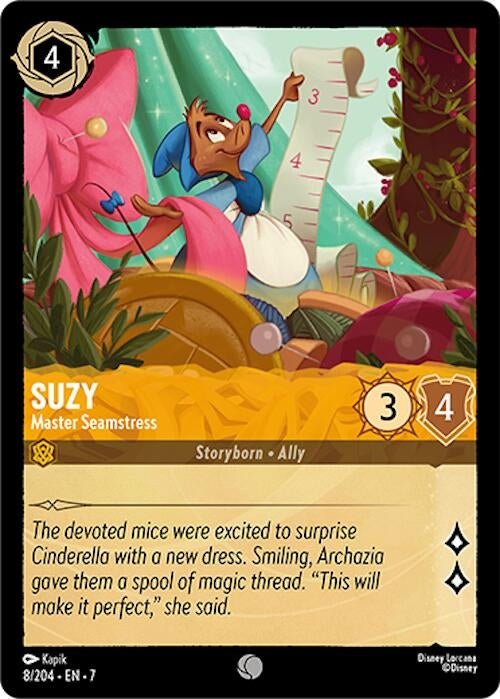 Disney Lorcana - Suzy - Master Seamstress (8/204) (Archazia's Island)