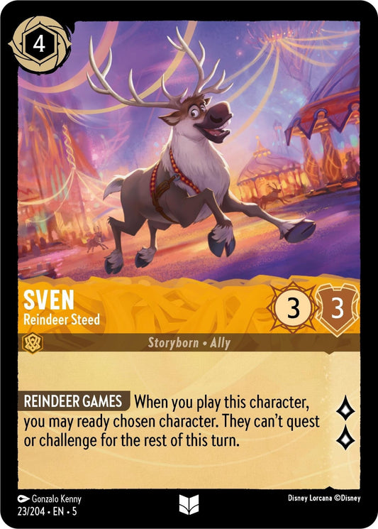 Disney Lorcana - Sven - Reindeer Steed (23/204) (Shimmering Skies)