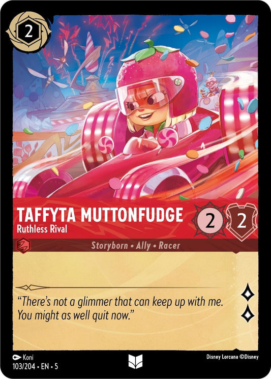 Disney Lorcana - Taffyta Muttonfudge - Ruthless Rival (103/204) (Shimmering Skies)