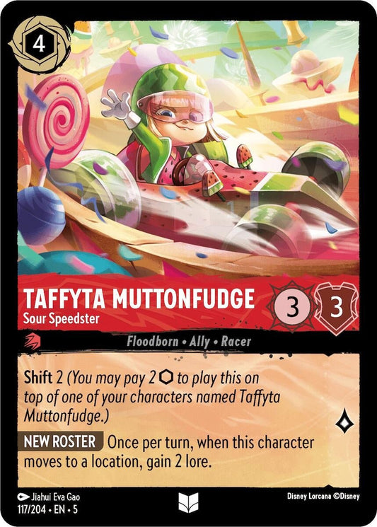 Disney Lorcana - Taffyta Muttonfudge - Sour Speedster (117/204) (Shimmering Skies)