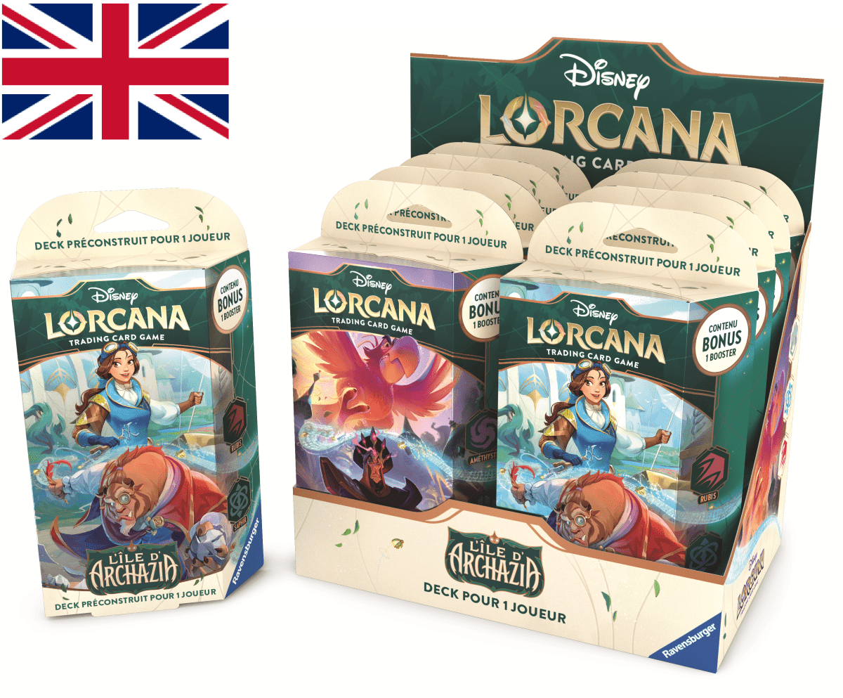 Disney Lorcana TCG Archazia's Island Starter Deck Display by LAB7 Malta, Europe