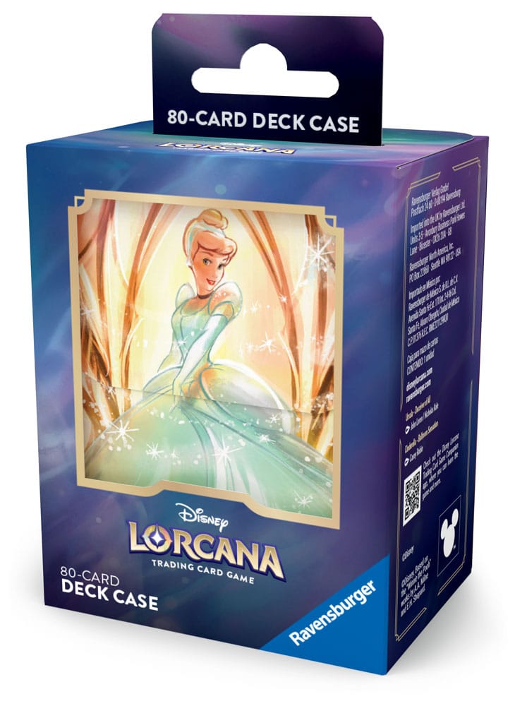 Disney Lorcana TCG Deck Box Cinderella – Elegant Storage for Your Cards by LAB7 Malta, Europe
