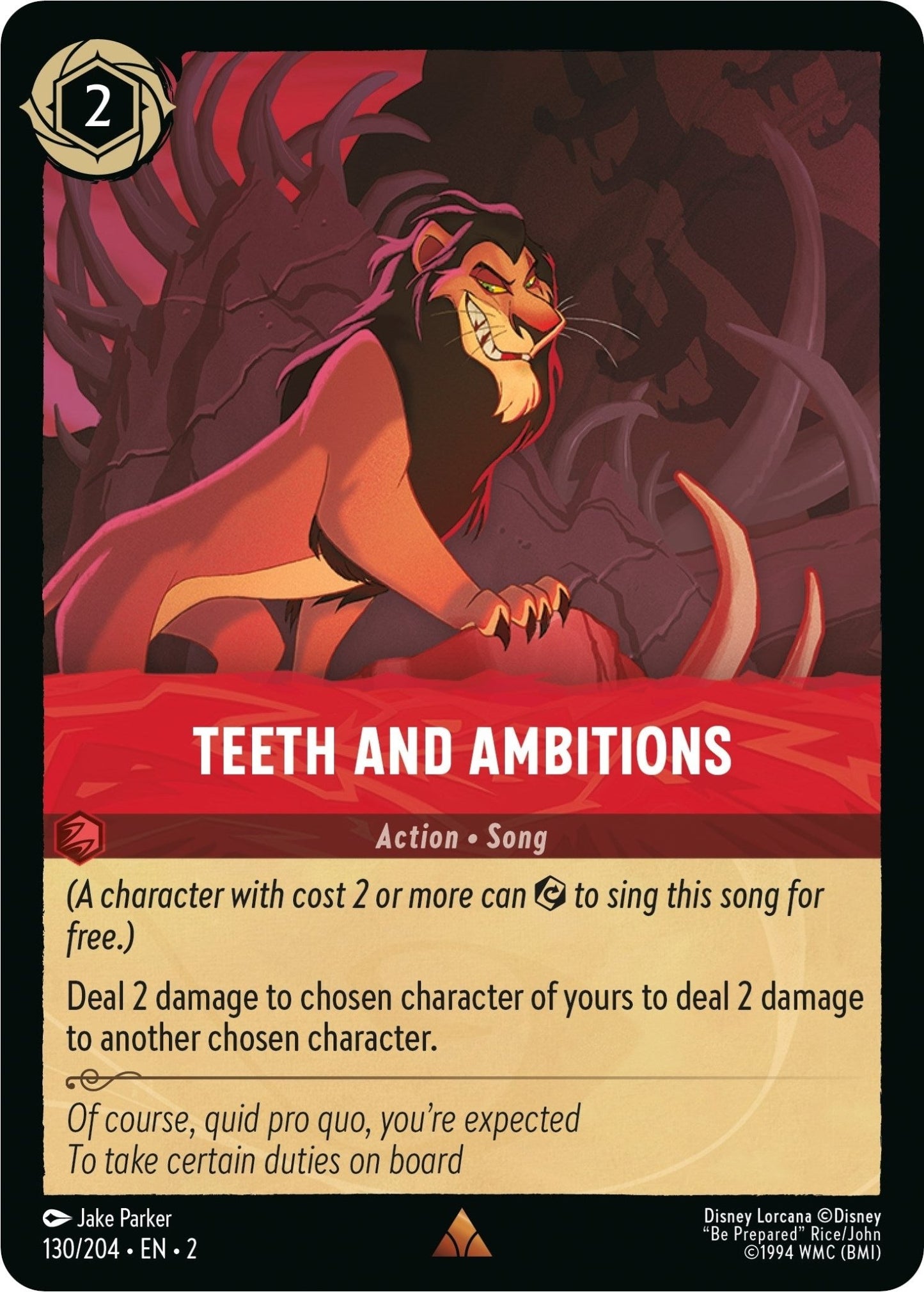 Disney Lorcana - Teeth and Ambitions (130/204) (Rise of the Floodborn)