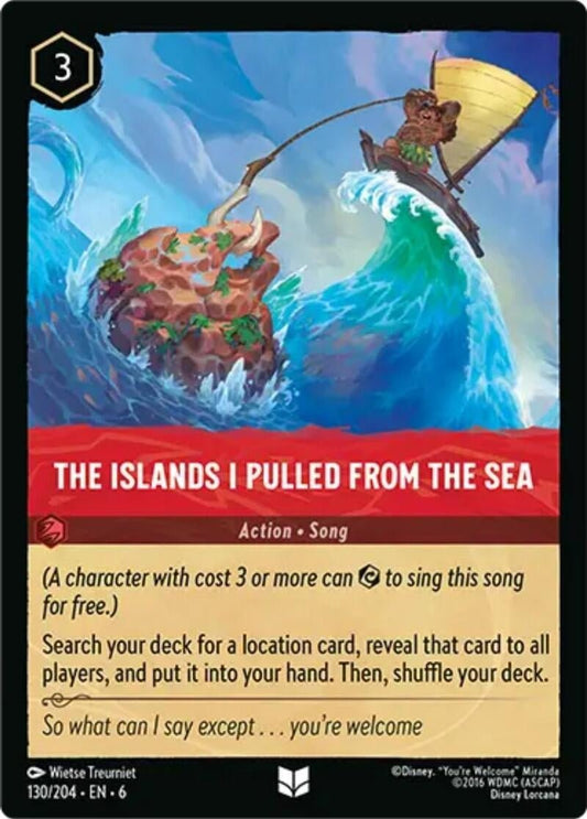 Disney Lorcana - The Islands I Pulled From The Sea (130/204) (Azurite Sea)