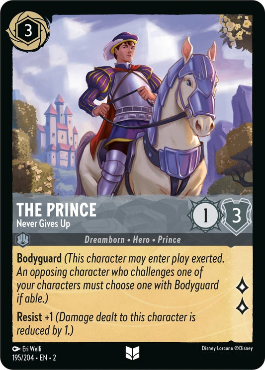 Disney Lorcana - The Prince - Never Gives Up (195/204) (Rise of the Floodborn)