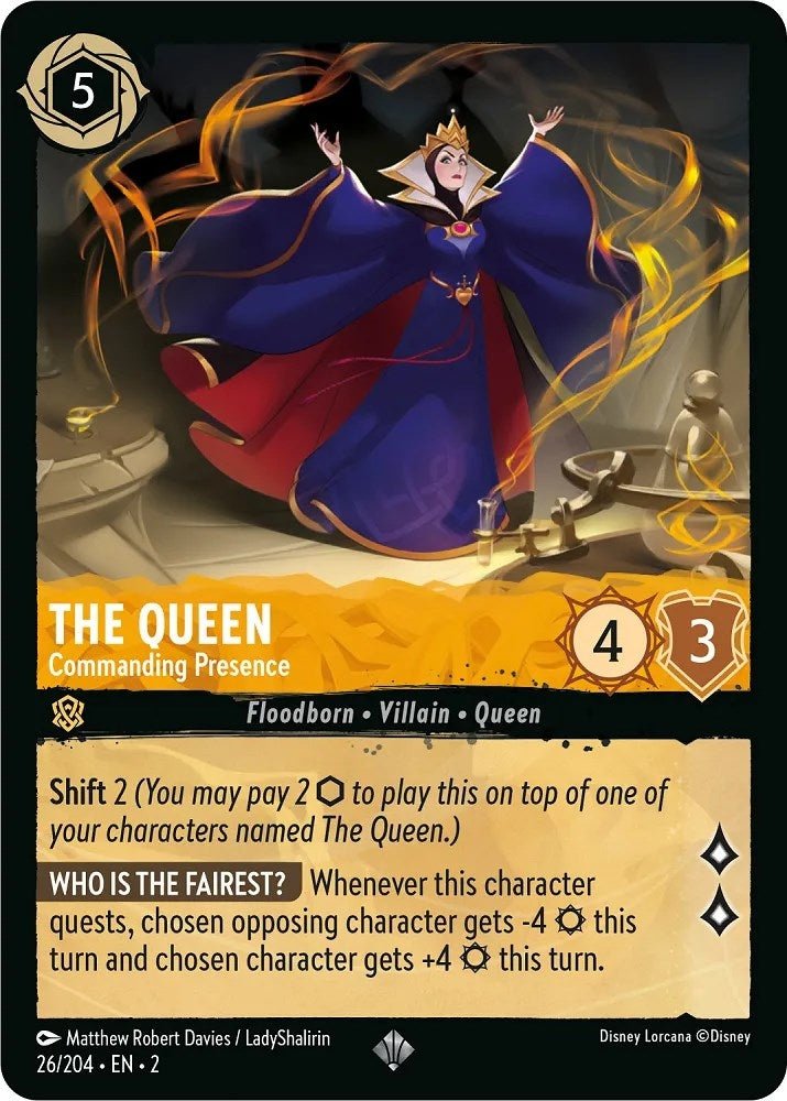 Disney Lorcana - The Queen - Commanding Presence (26/204) (Rise of the Floodborn)