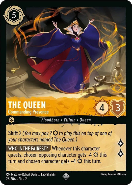 Disney Lorcana - The Queen - Commanding Presence (26/204) (Rise of the Floodborn)