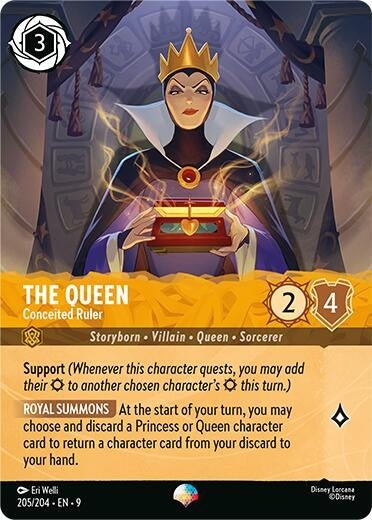 Disney Lorcana - The Queen - Conceited Ruler (Epic) (205/204) (Fabled)