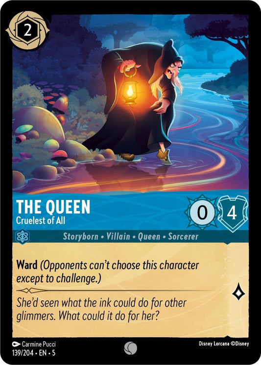 Disney Lorcana - The Queen - Cruelest of All (139/204) (Shimmering Skies)
