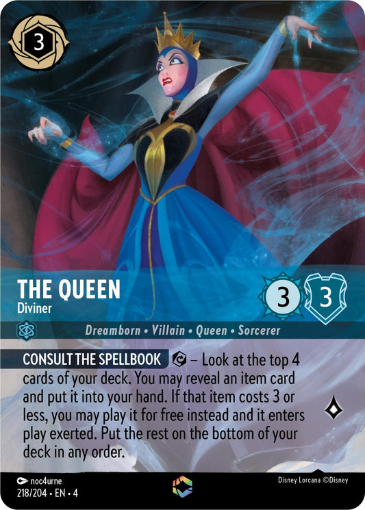 Disney Lorcana - The Queen - Diviner (Enchanted) (218/204) (Ursula's Return)