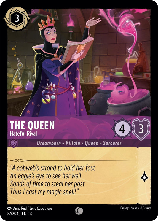 Disney Lorcana - The Queen - Hateful Rival (57/204) (Into the Inklands)
