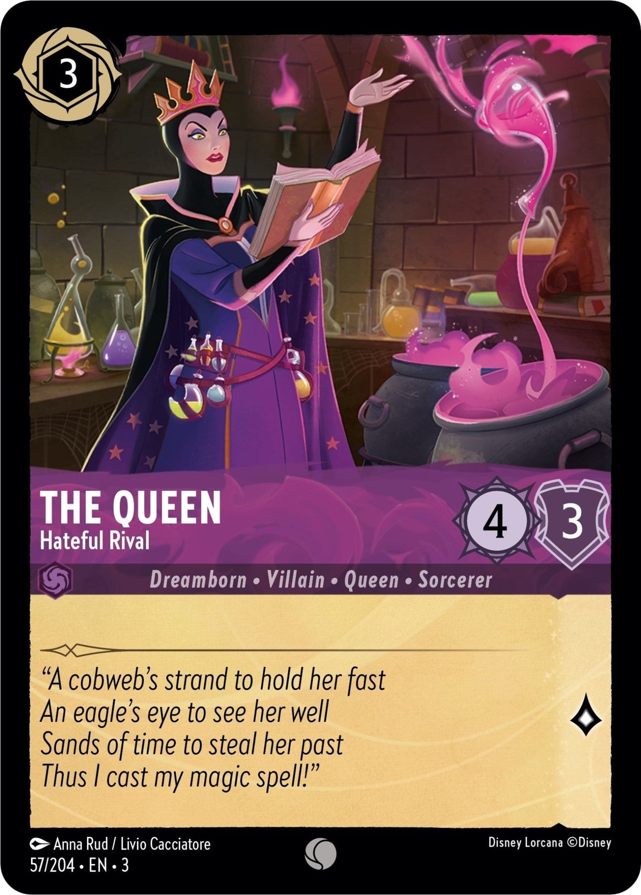 The Queen - Hateful Rival (57/204) (Into the Inklands) by LAB7 Malta, Europe